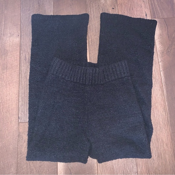 Skims Cozy Knit Sherpa Lounge Pants Black Size S/M Small Medium - Picture 2 of 4